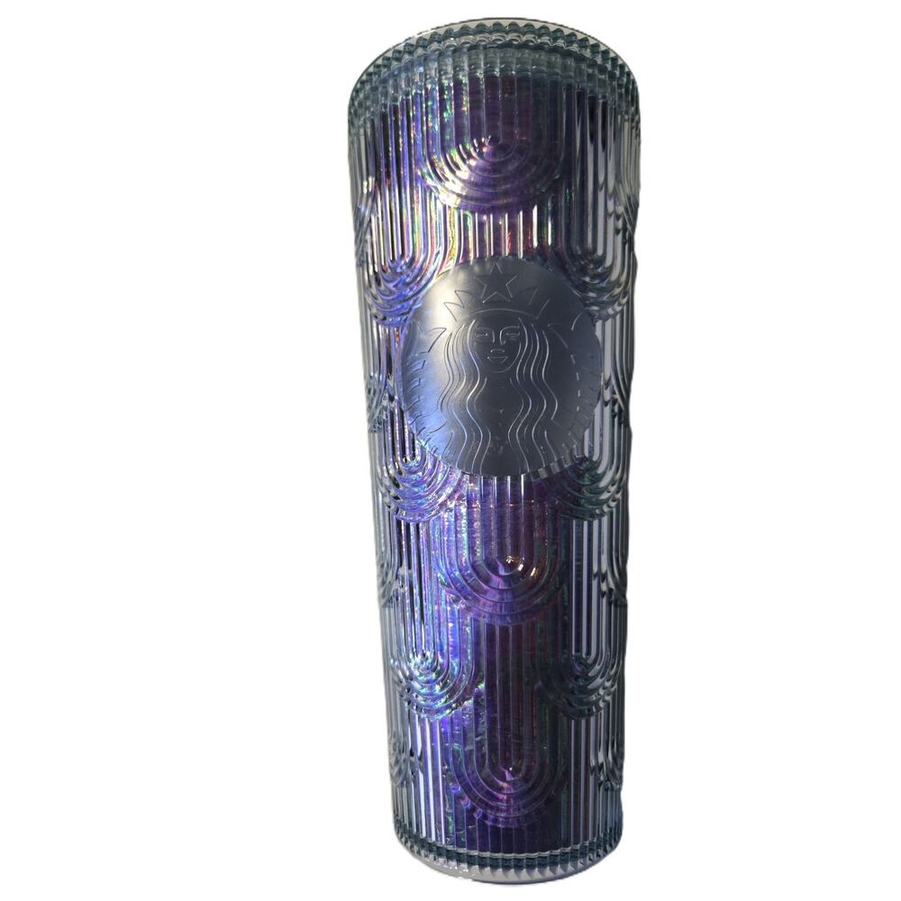 Starbucks Mermaid Scale Textured Green Teal Iridescent Tumbler‎ 24oz Venti